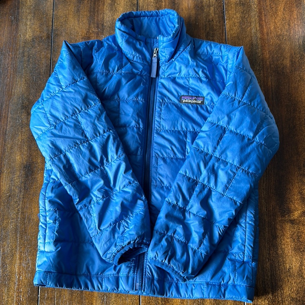 Kids Blue Patagonia Puffer